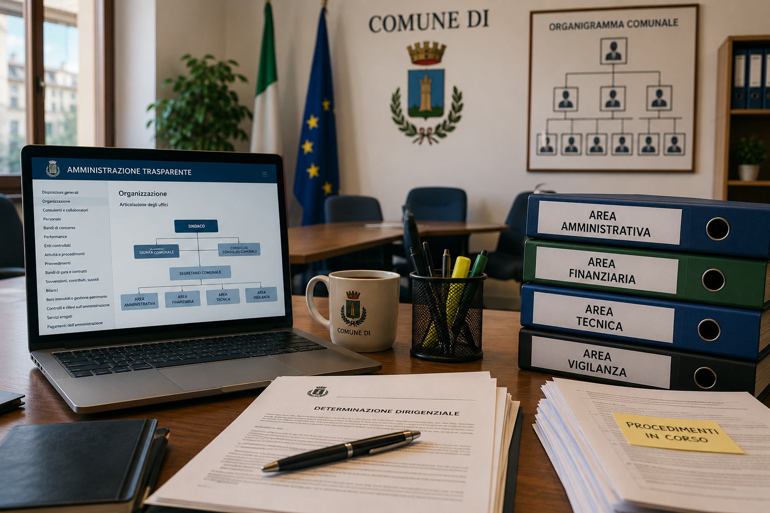 Uffici comunali e organizzazione amministrativa