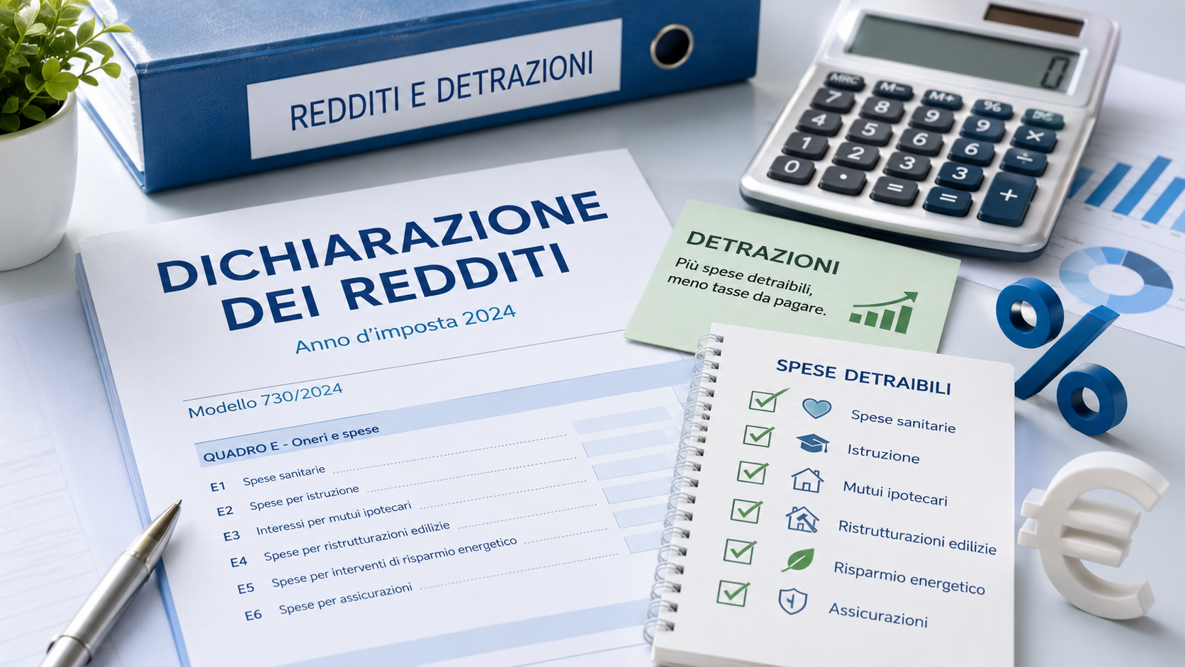 Dichiarazione dei redditi — detrazioni e documentazione